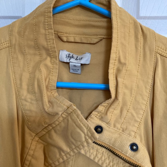 Womens XL mustard colored jacket Style & co - Picture 2 of 3